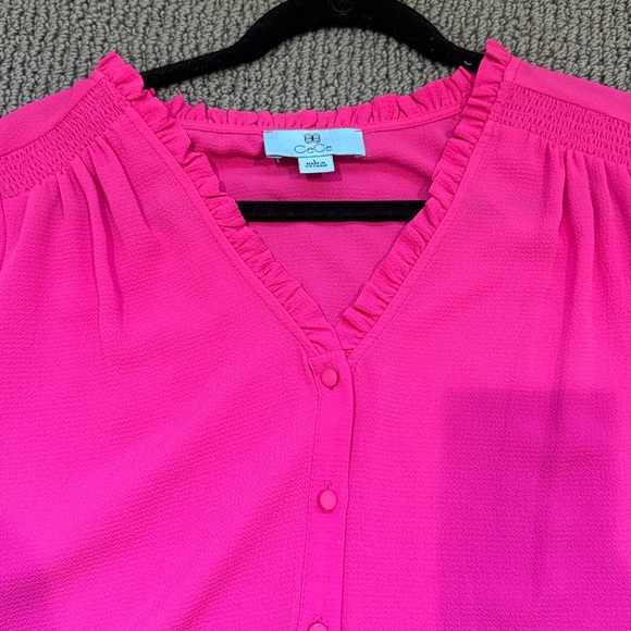 Pink Button-Up Top - Picture 2 of 2